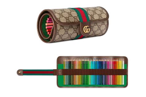 gucci pencil roll|Gucci pencil set.